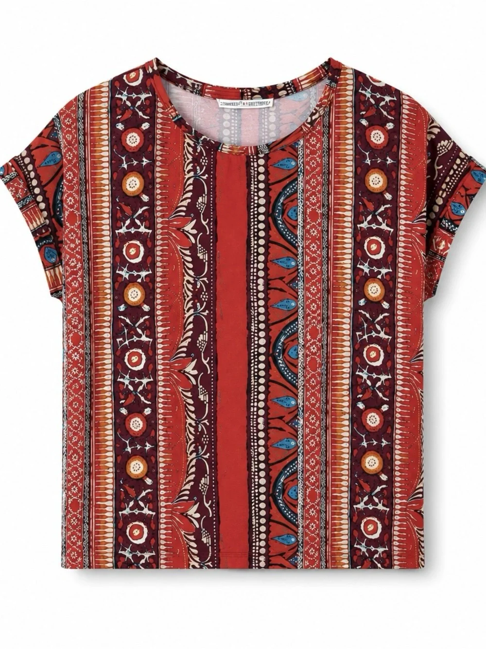 PERUVIAN CONNECTION CARAVAN T-SHIRT TOP SZ S - Picture 2 of 3